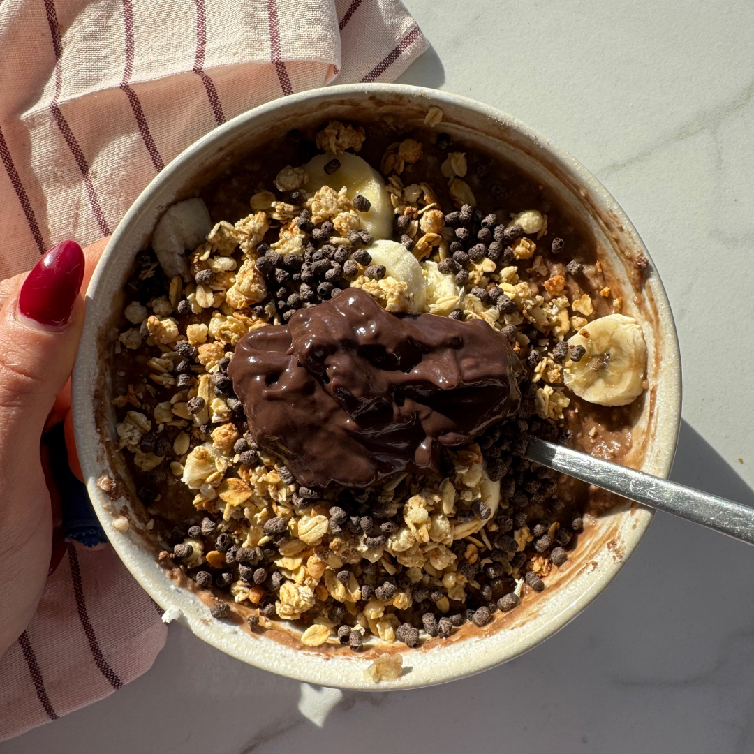 Schoko Oatcake – gesund, schnell & schokoladig