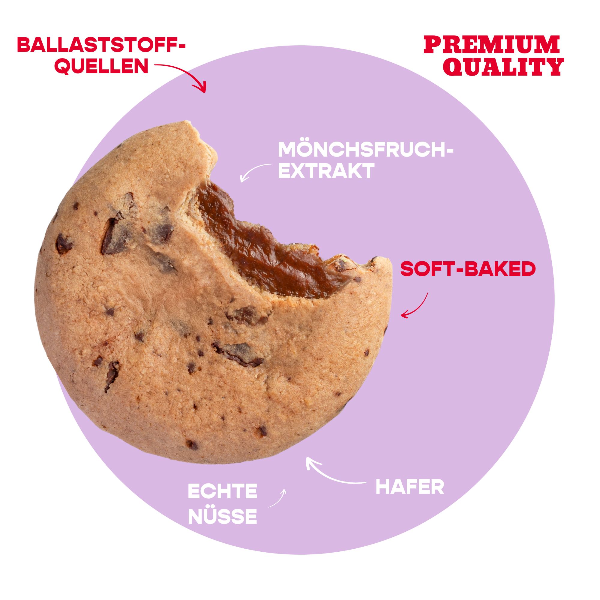 12er Box Soft-Baked Cookies Nougat