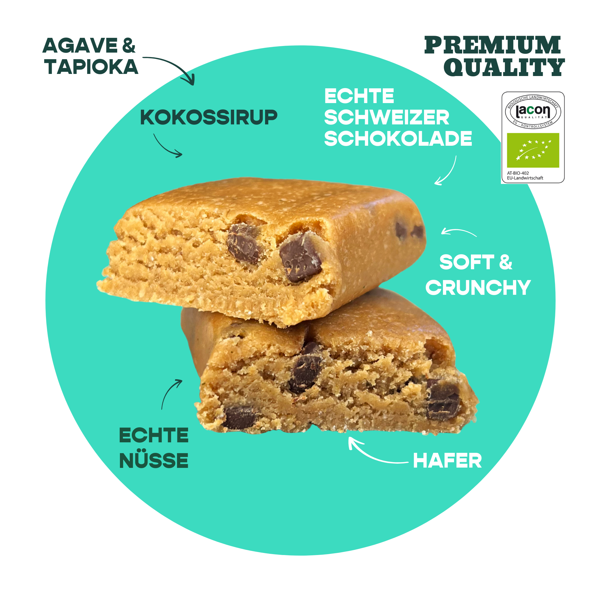 12er Box Bio-Haferriegel Cookie Dough