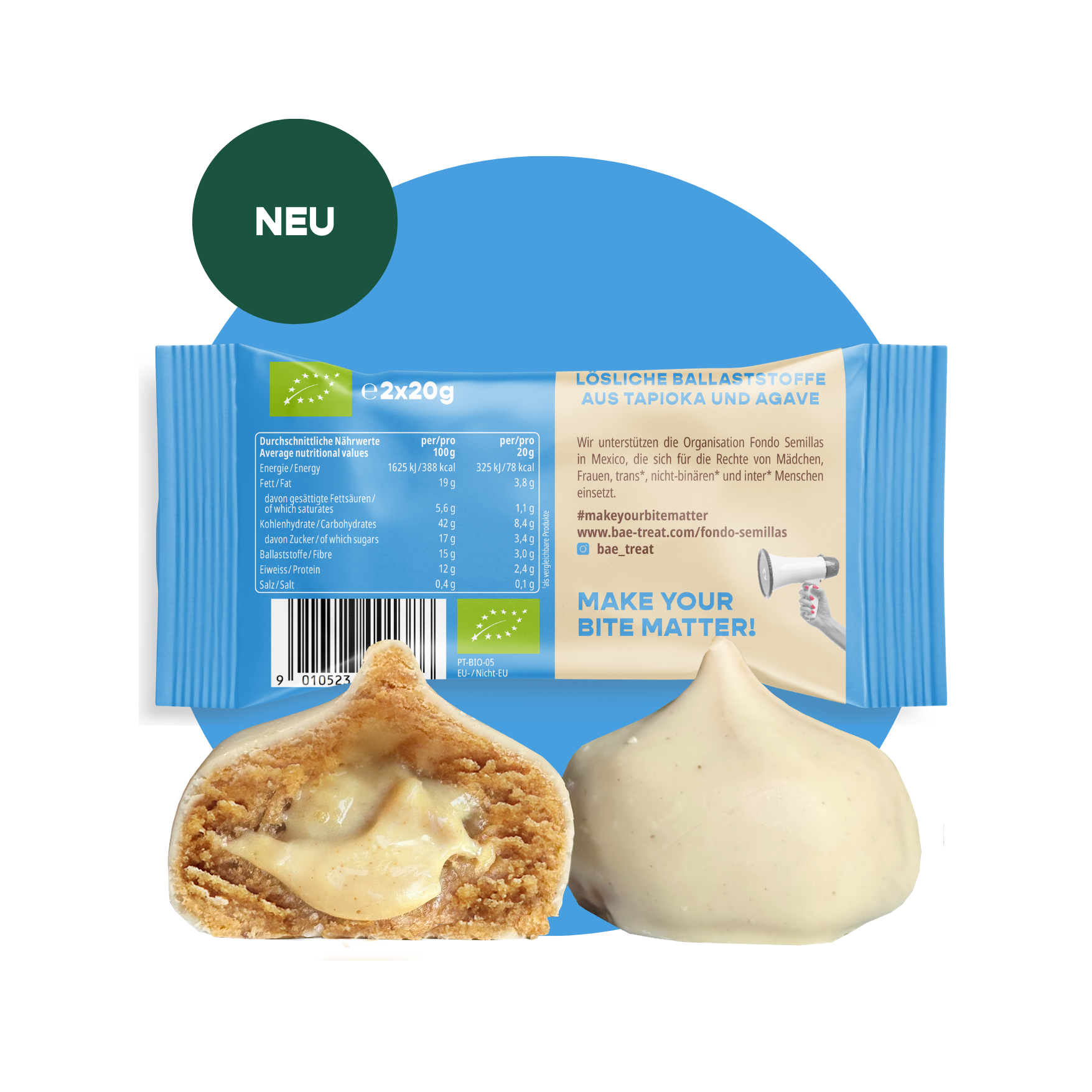 12-pack organic bites creamy nougat