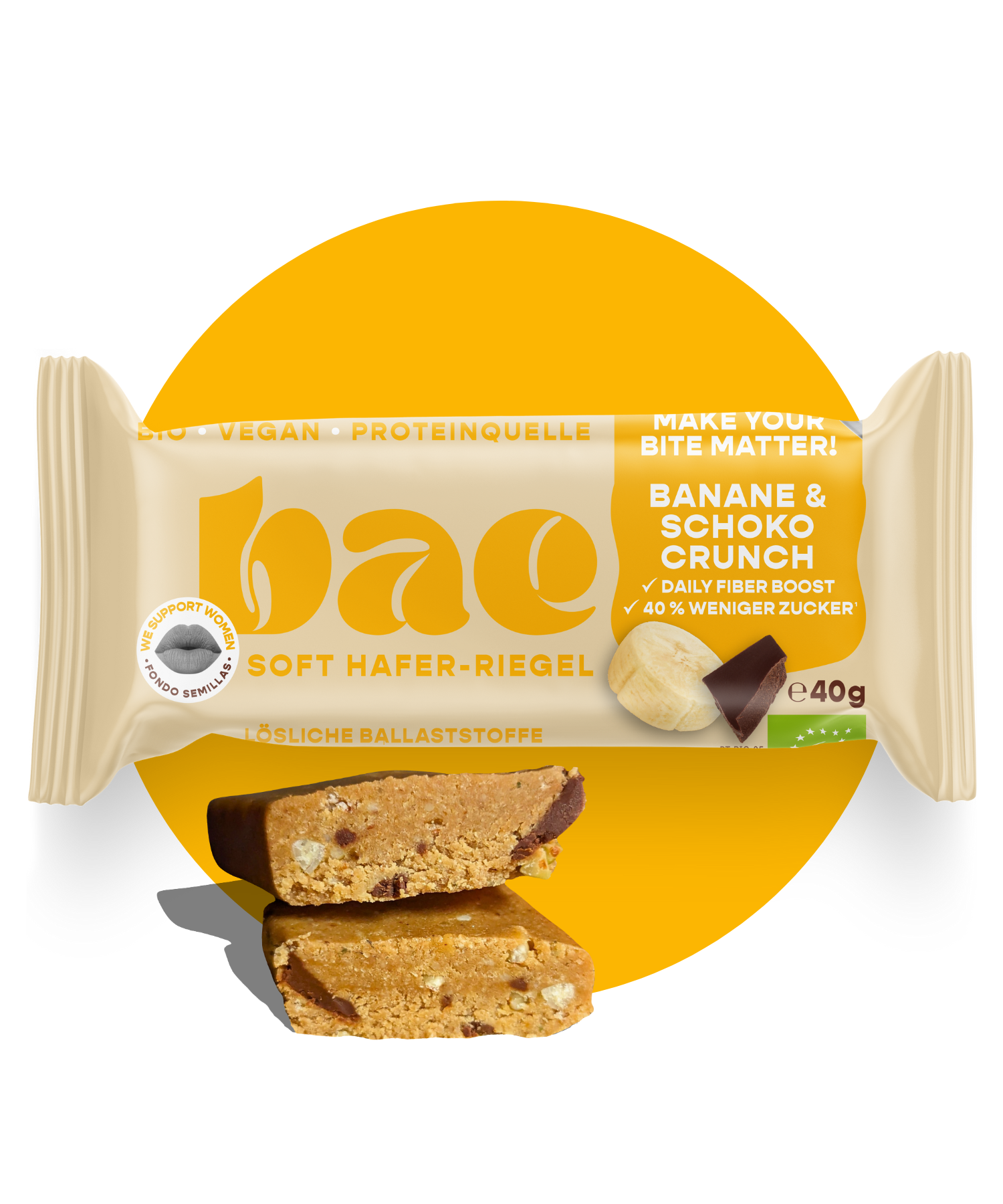 12er Box Bio-Haferriegel Banane & Schoko Crunch