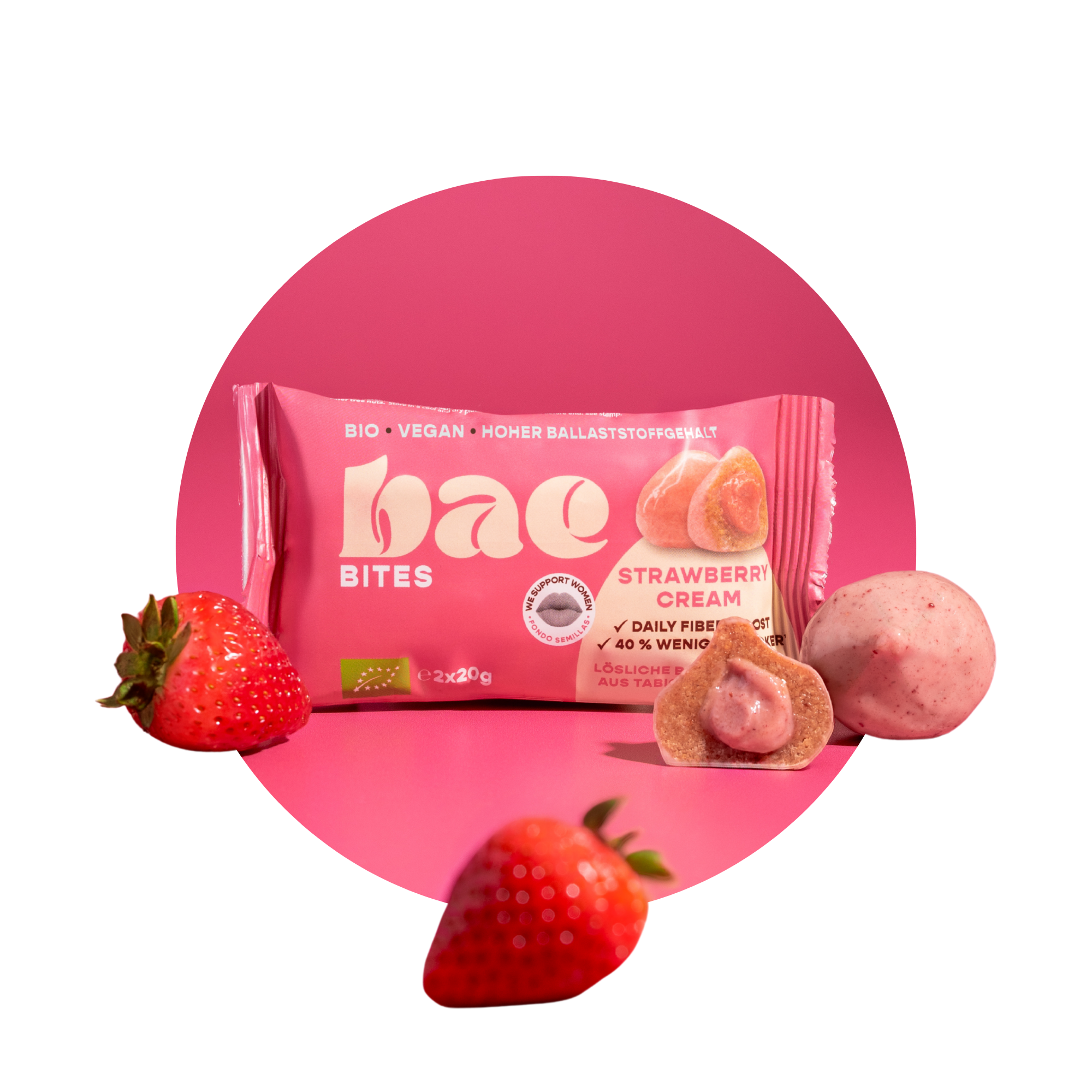 12er Box Bio-Bites Strawberry Cream