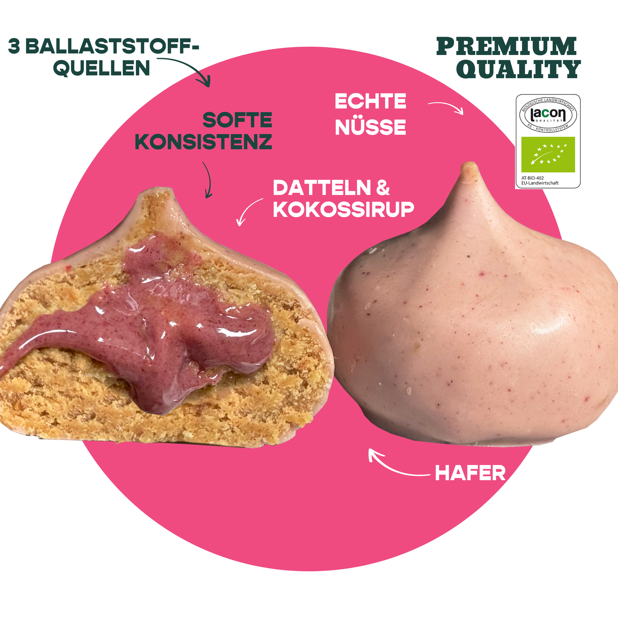 12er Box Bio-Bites Strawberry Cream