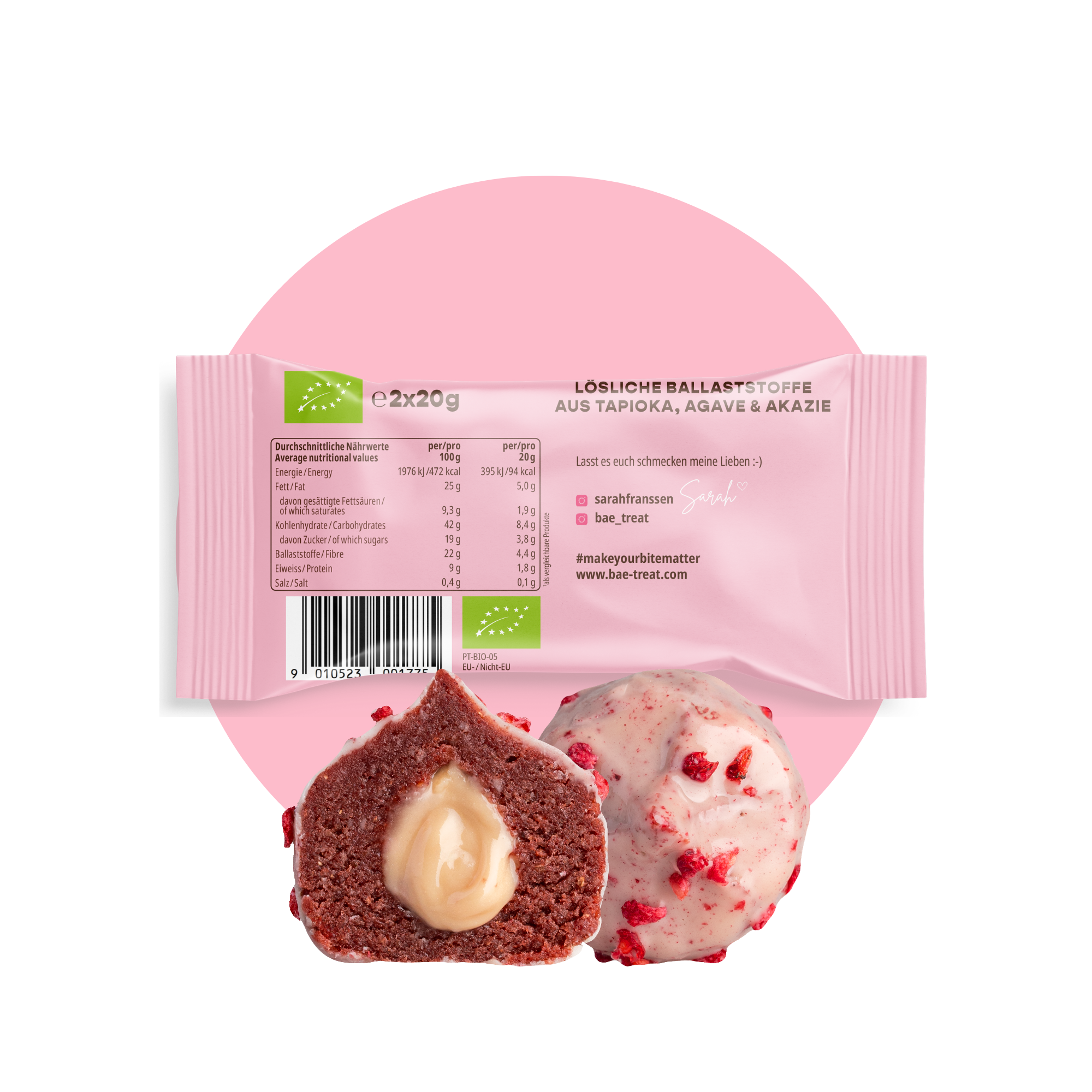 12er Box Bio-Bites Raspberry Coconut x Sarah Franssen