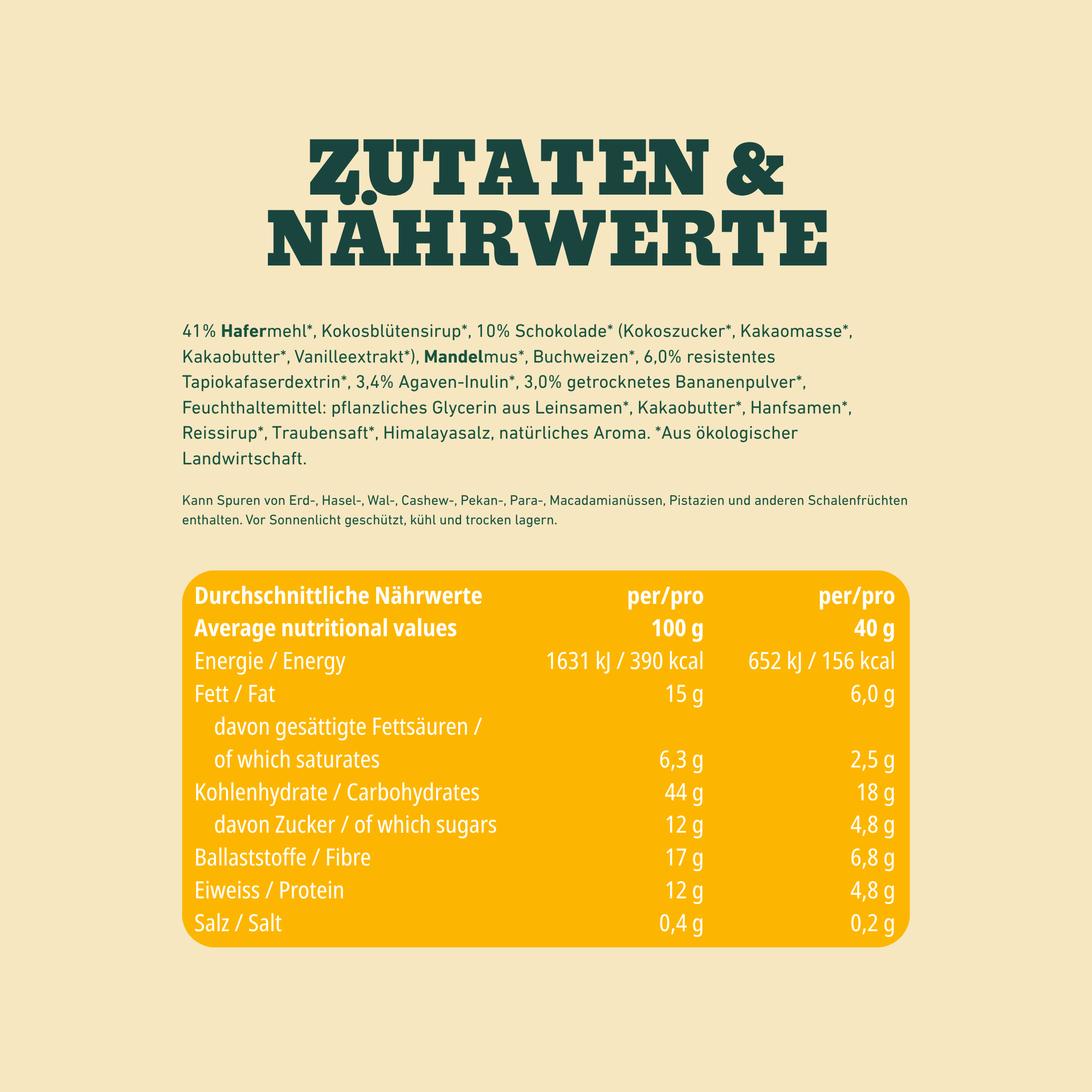 12-pack organic oat bars banana and chocolate crunch