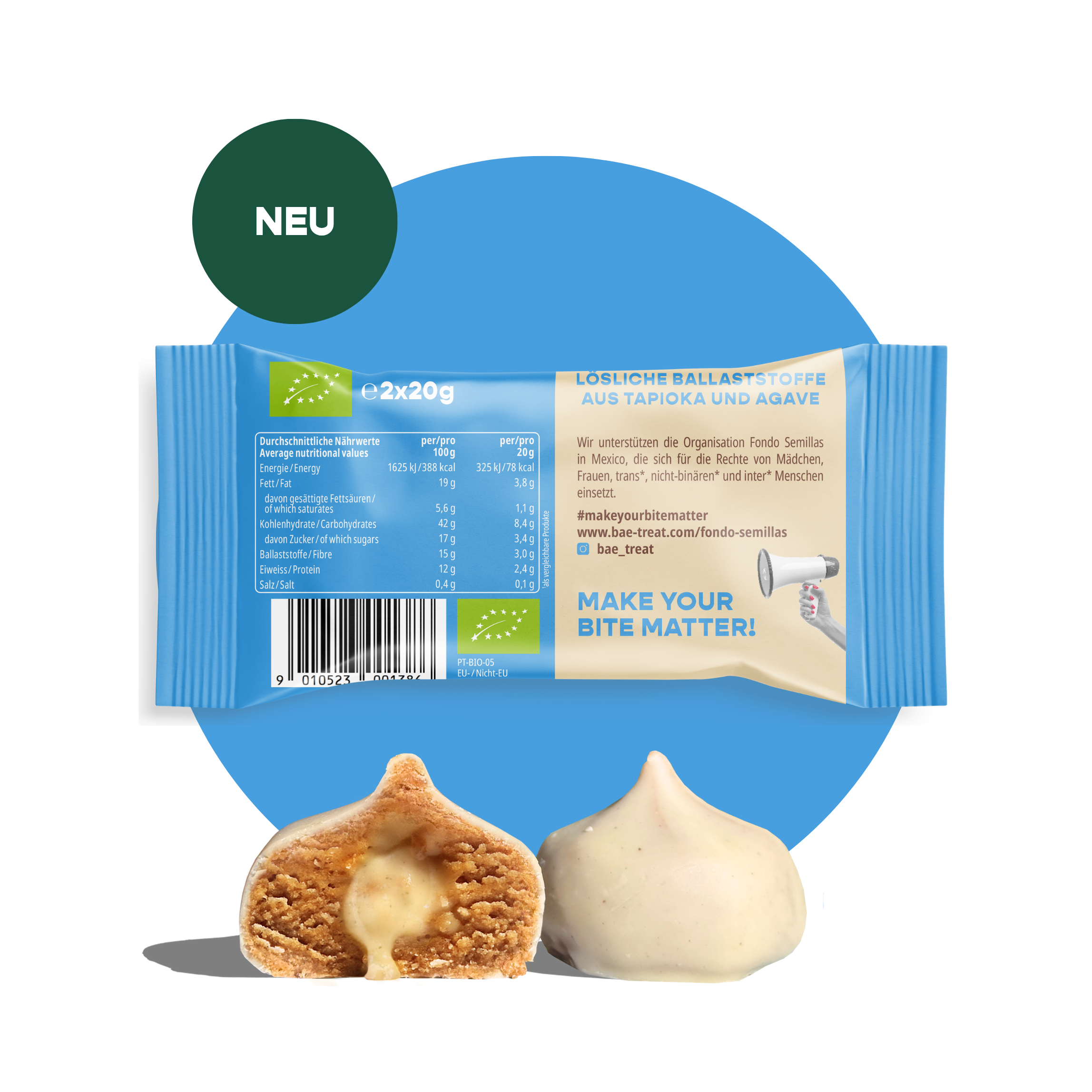 12-pack organic bites creamy nougat