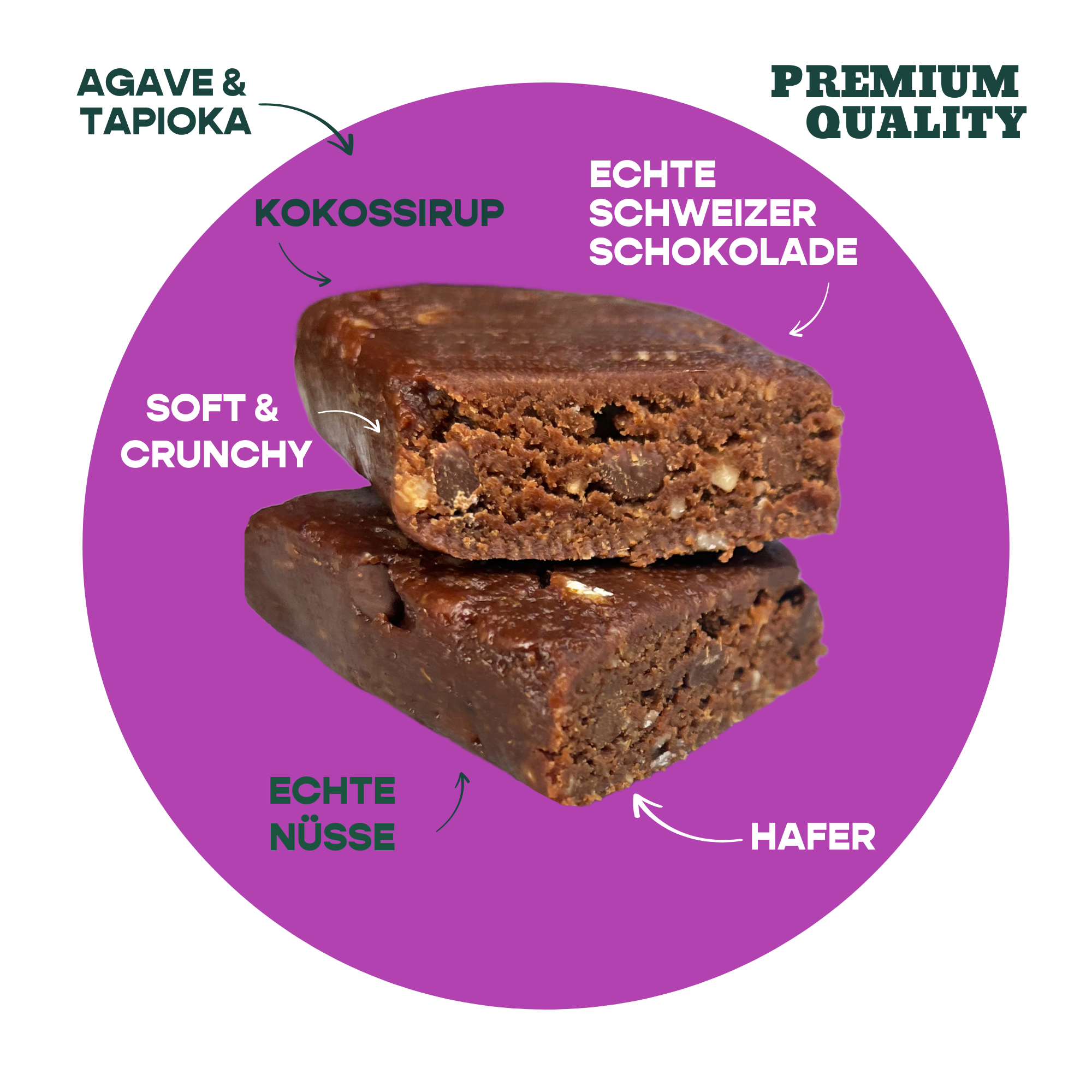12er Box Haferriegel Brownie & Haselnuss