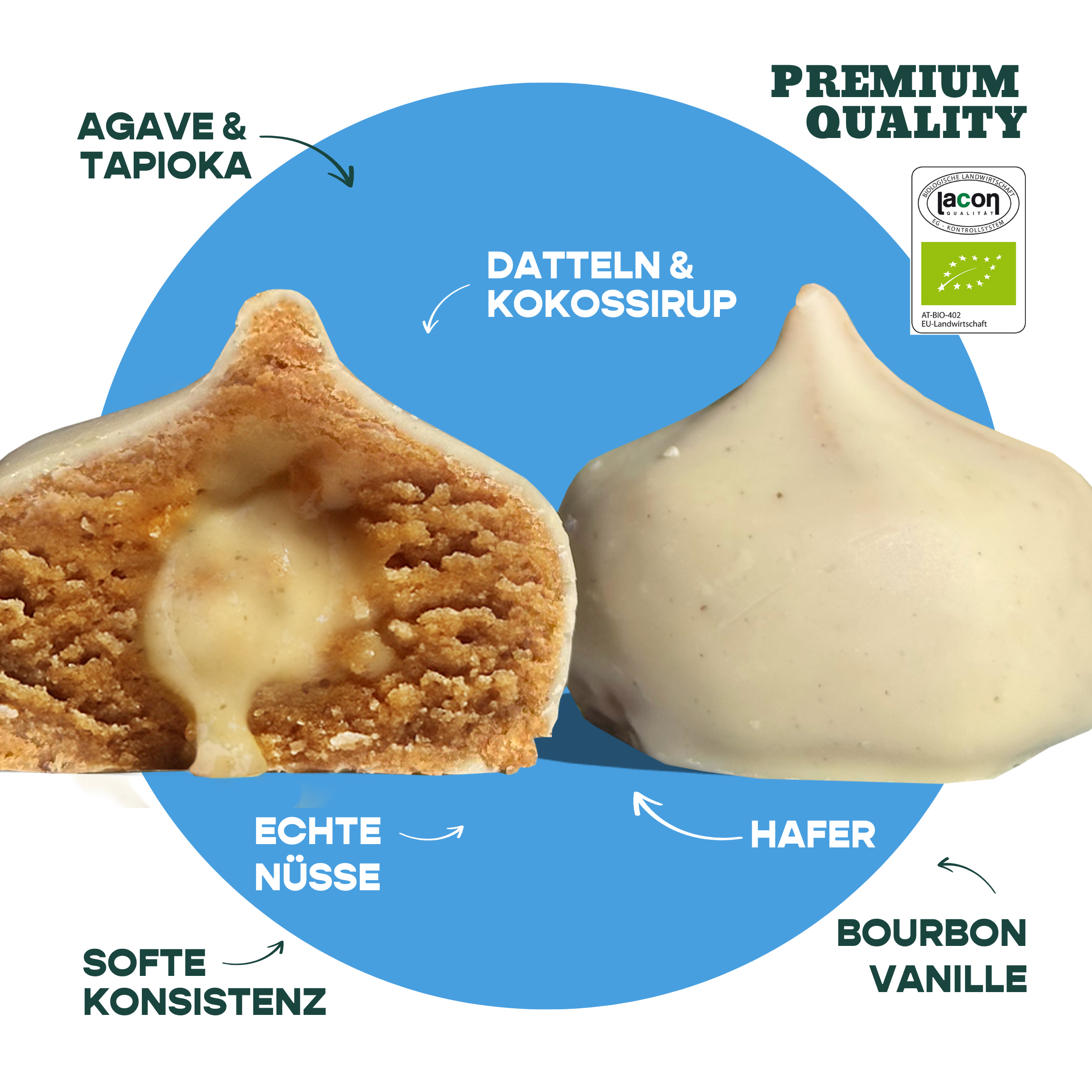 12-pack organic bites creamy nougat