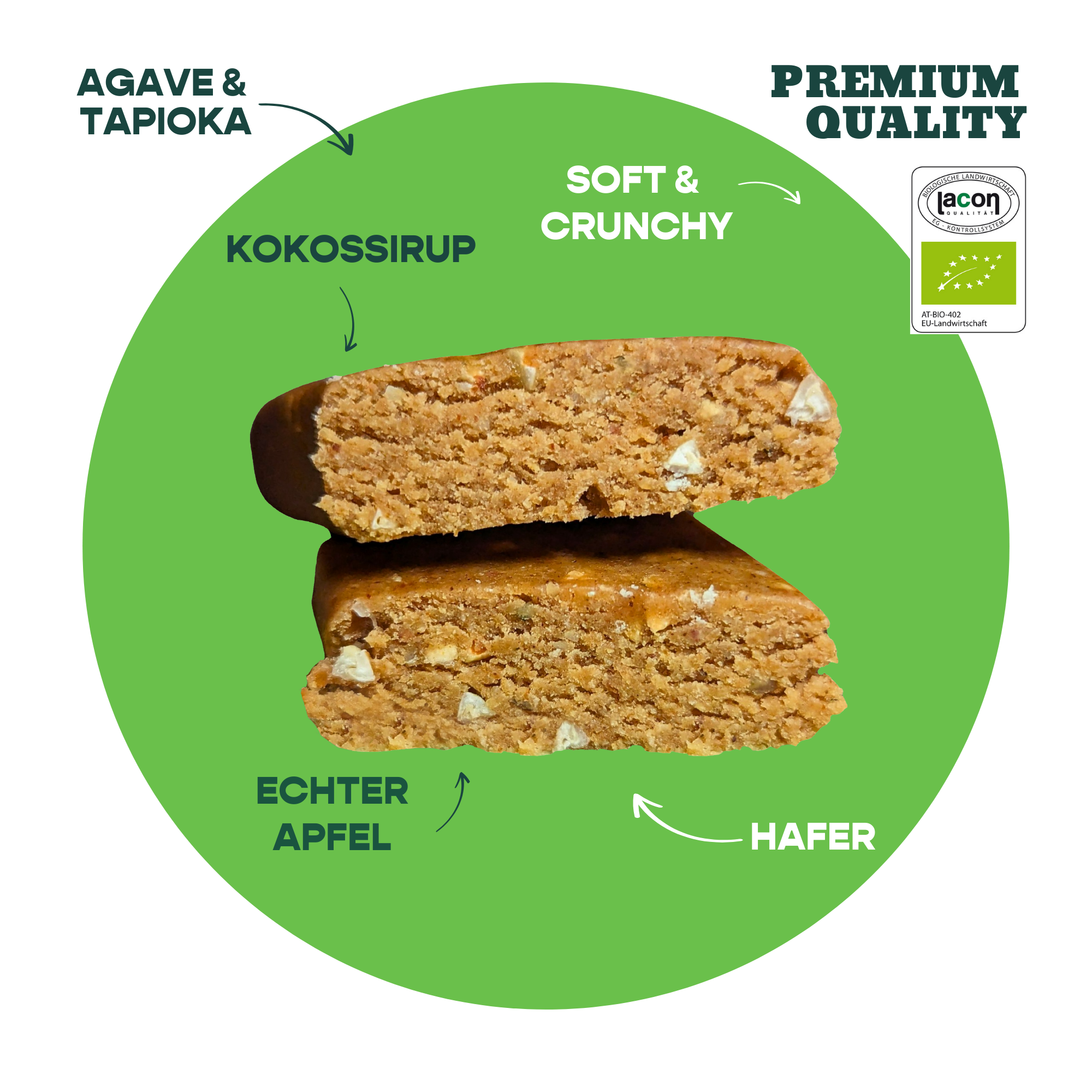 12er Box Bio-Haferriegel Apfel Crunch & Zimt