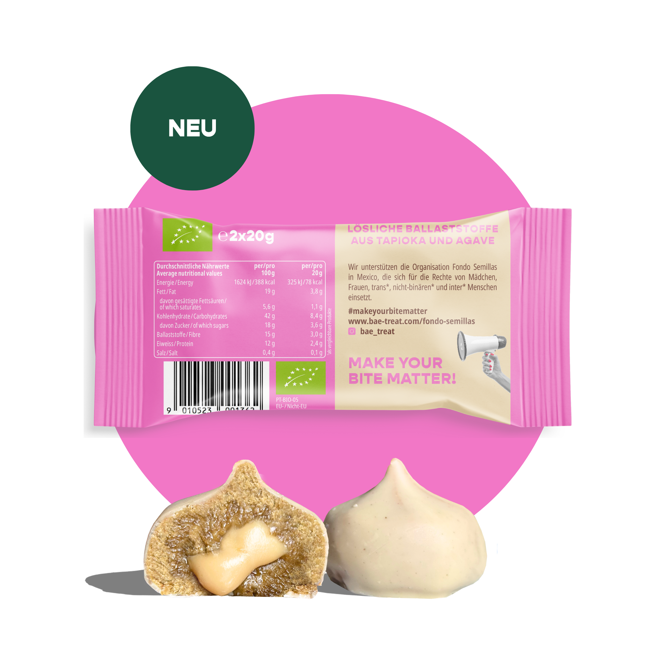 12-pack organic bites creamy nougat