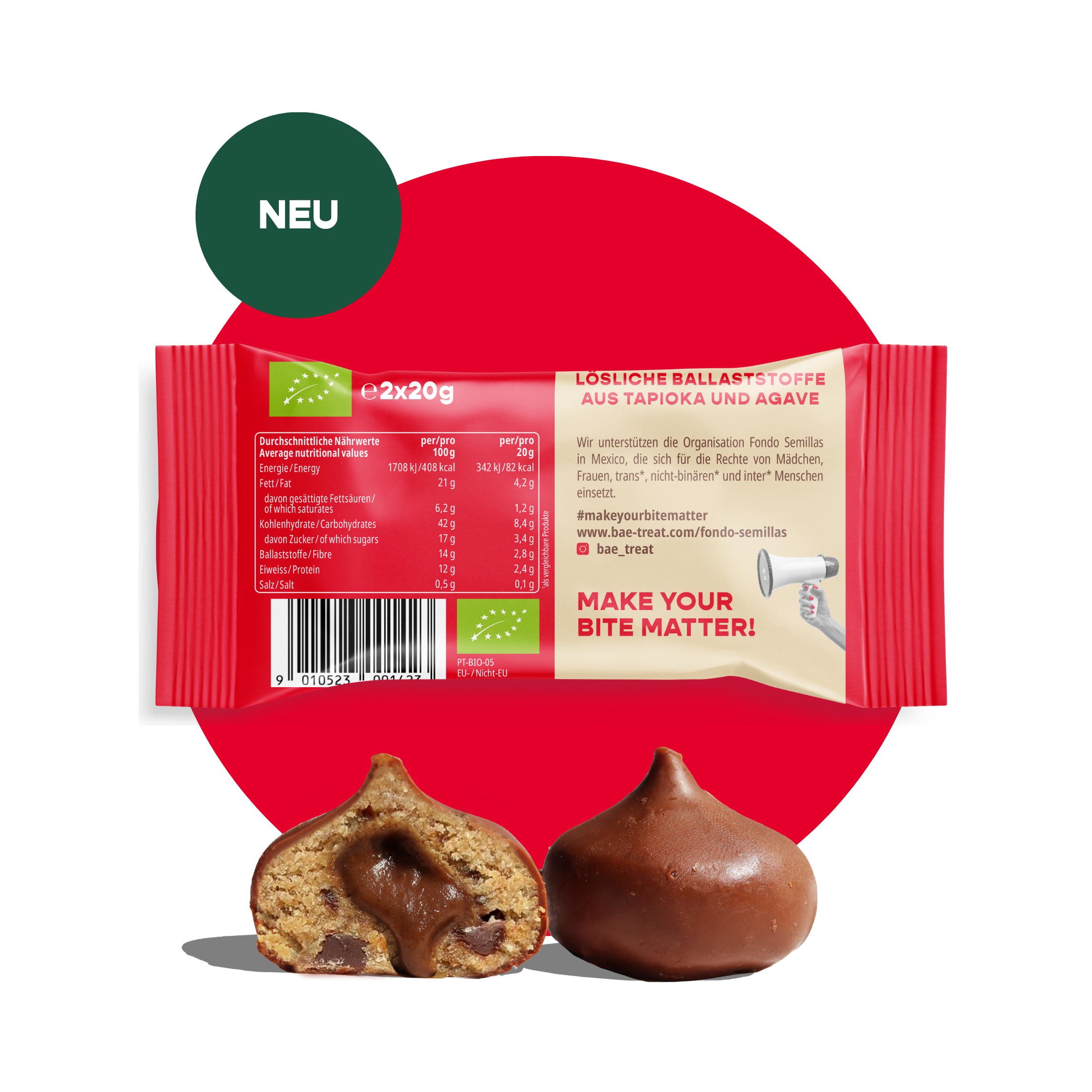 12-pack organic bites creamy nougat