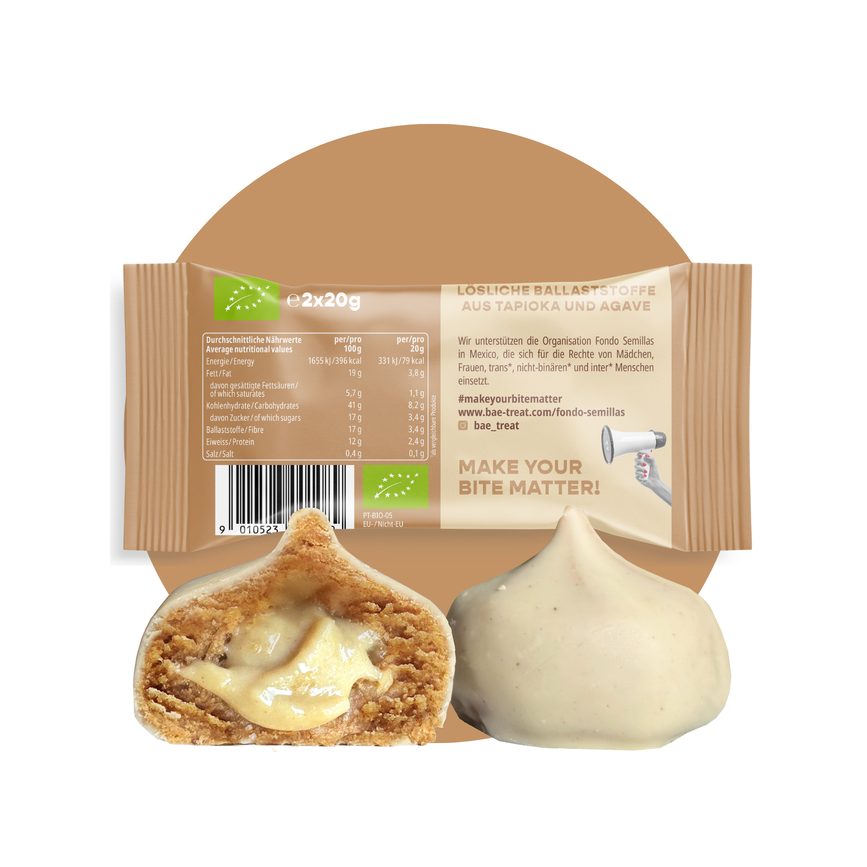 12-pack organic bites cinnamon roll