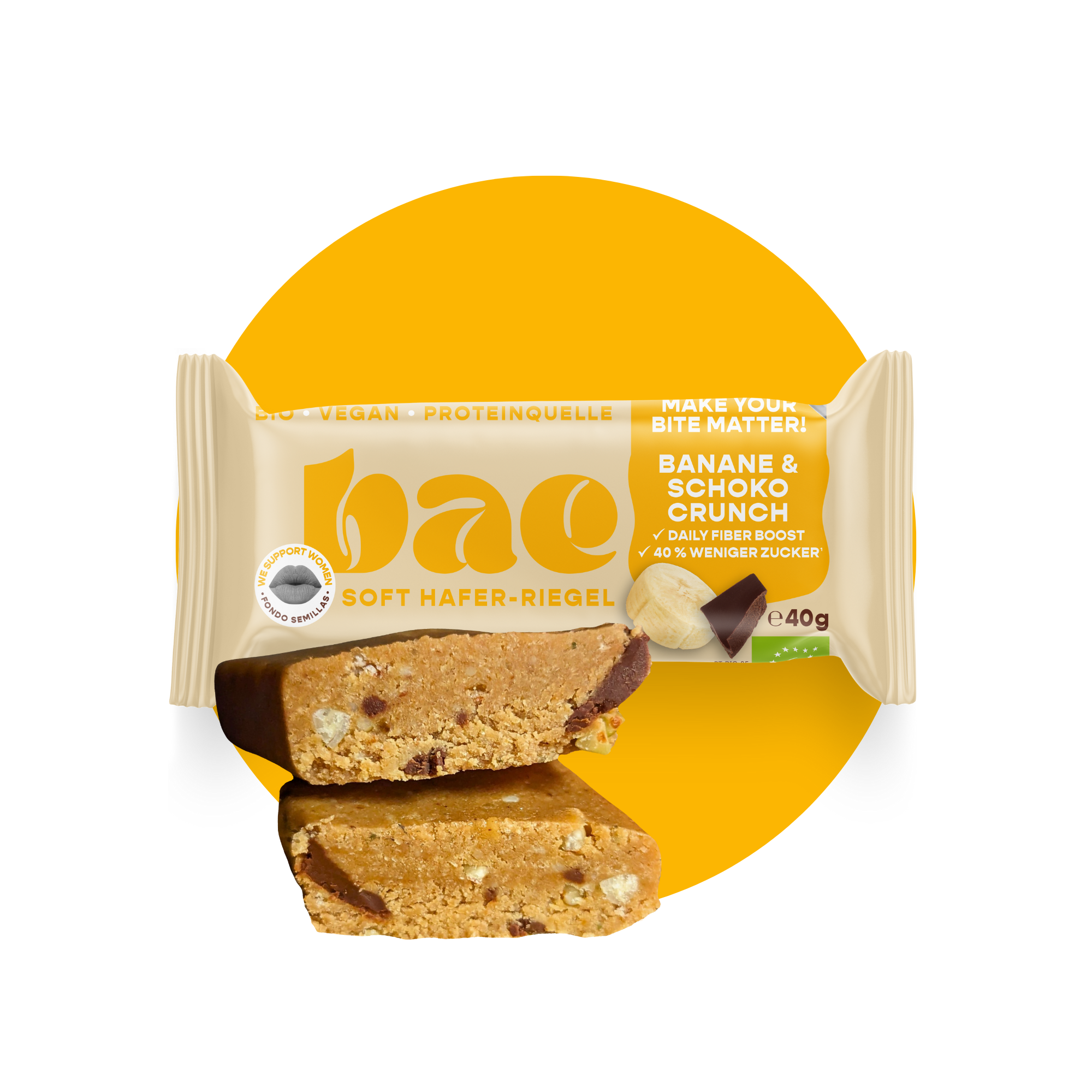 12er Box Bio-Haferriegel Banane & Schoko Crunch