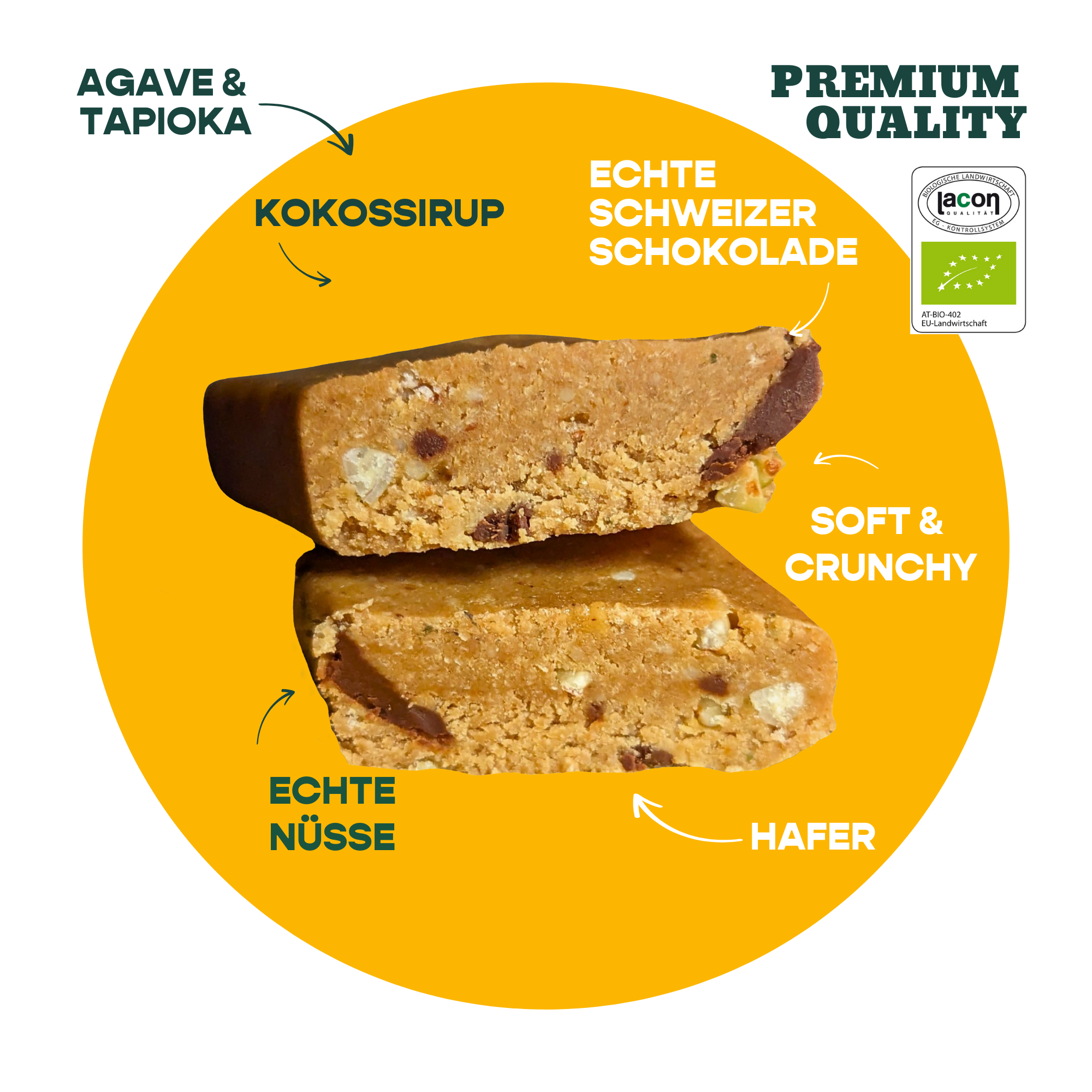 12er Box Bio-Haferriegel Banane & Schoko Crunch