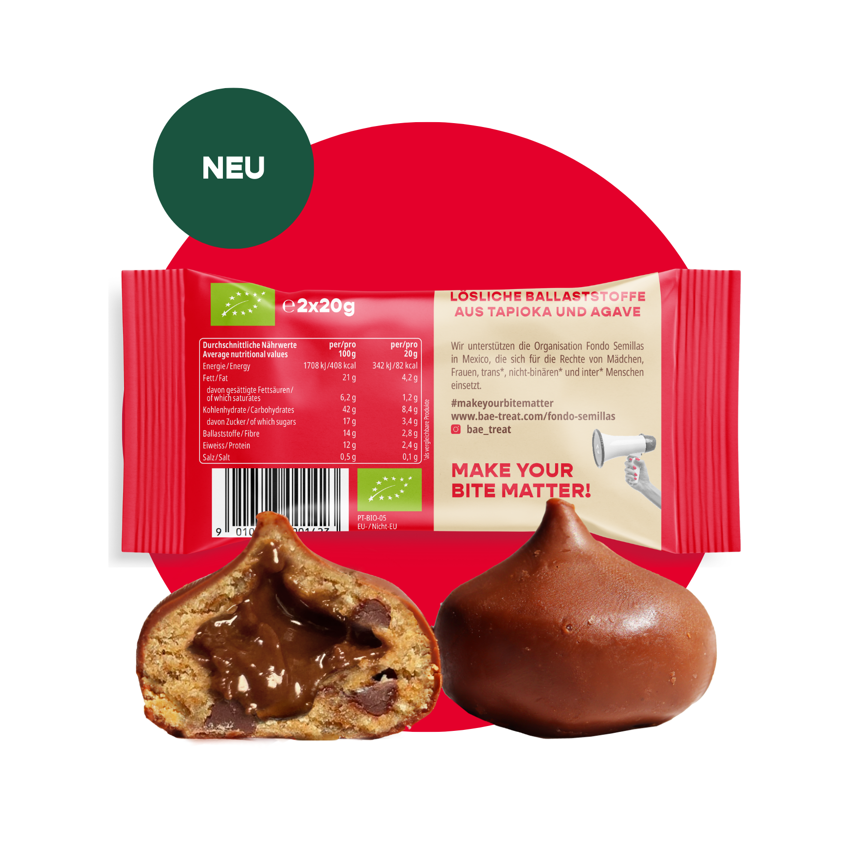 12-pack organic bites creamy nougat