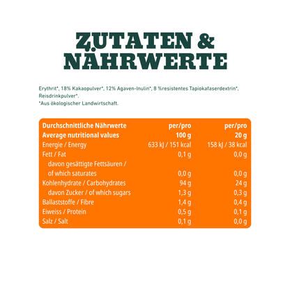 Organic cocoa drink mix