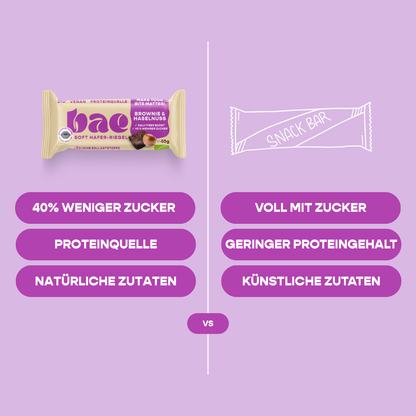 12-pack organic oat bars brownie and hazelnut