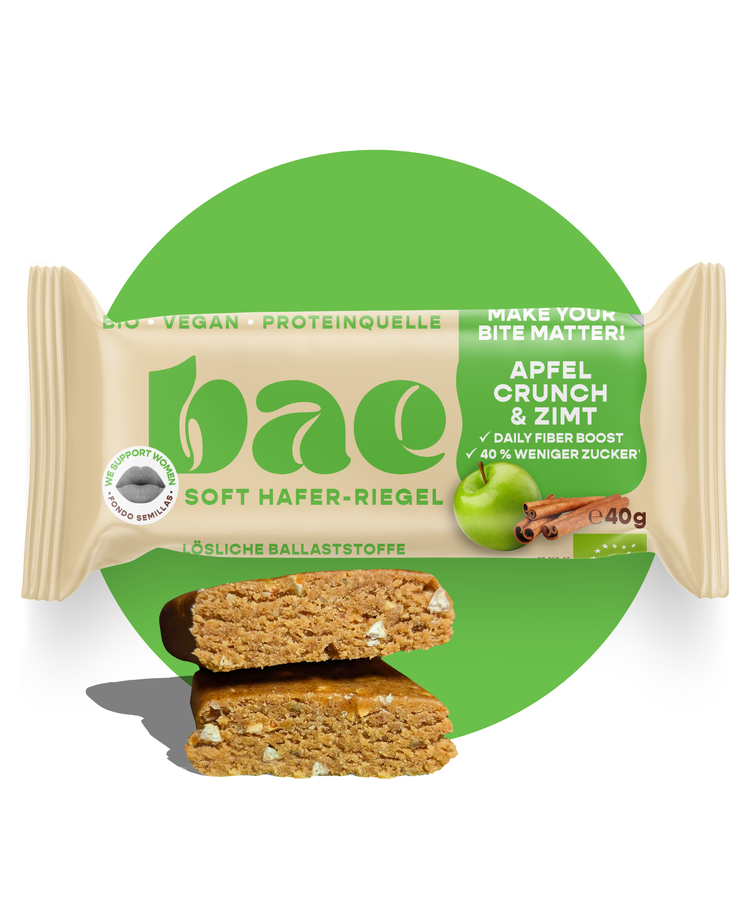 12er Box Bio-Haferriegel Apfel Crunch & Zimt