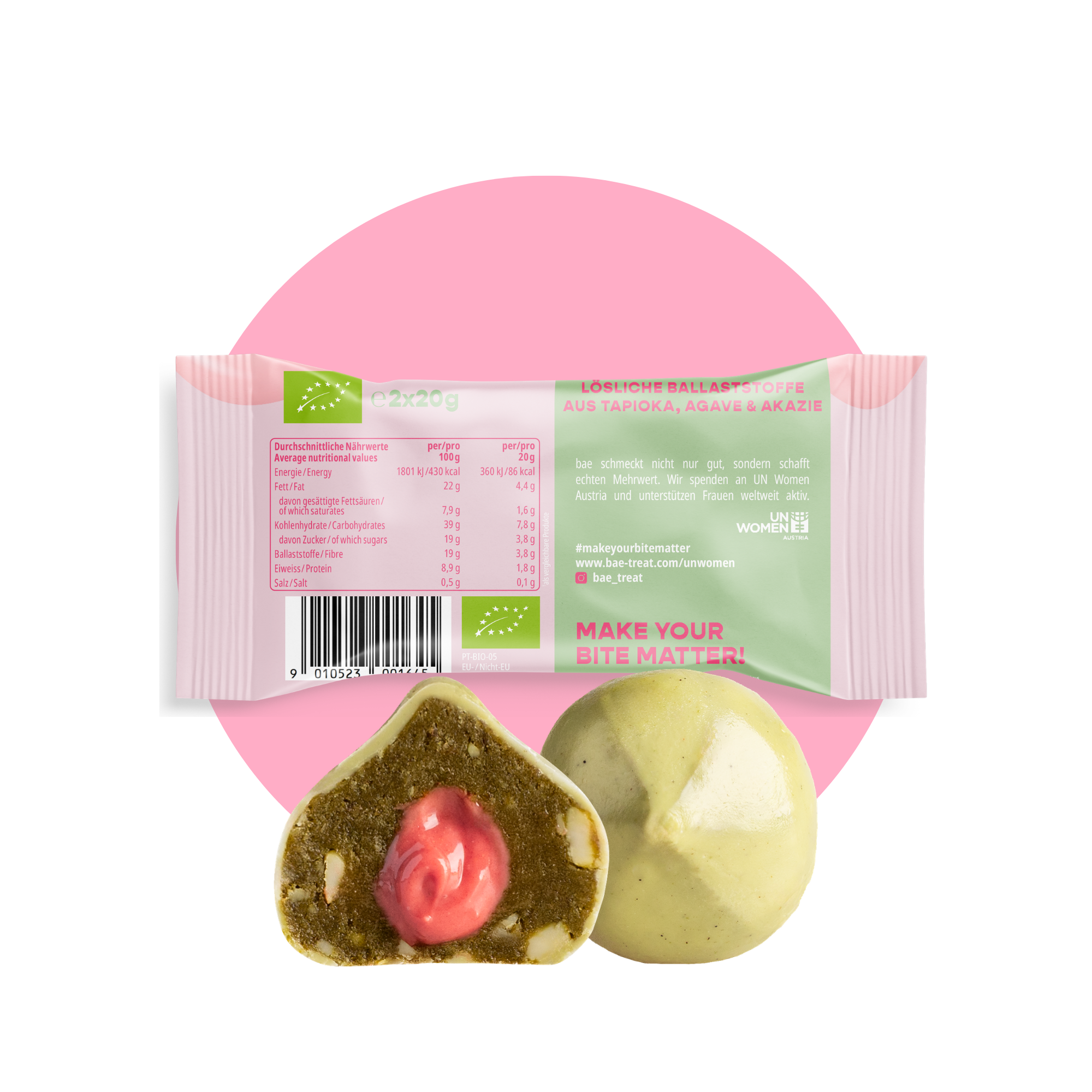 12er Box Bio-Bites Strawberry Matcha x Gotcha Matcha