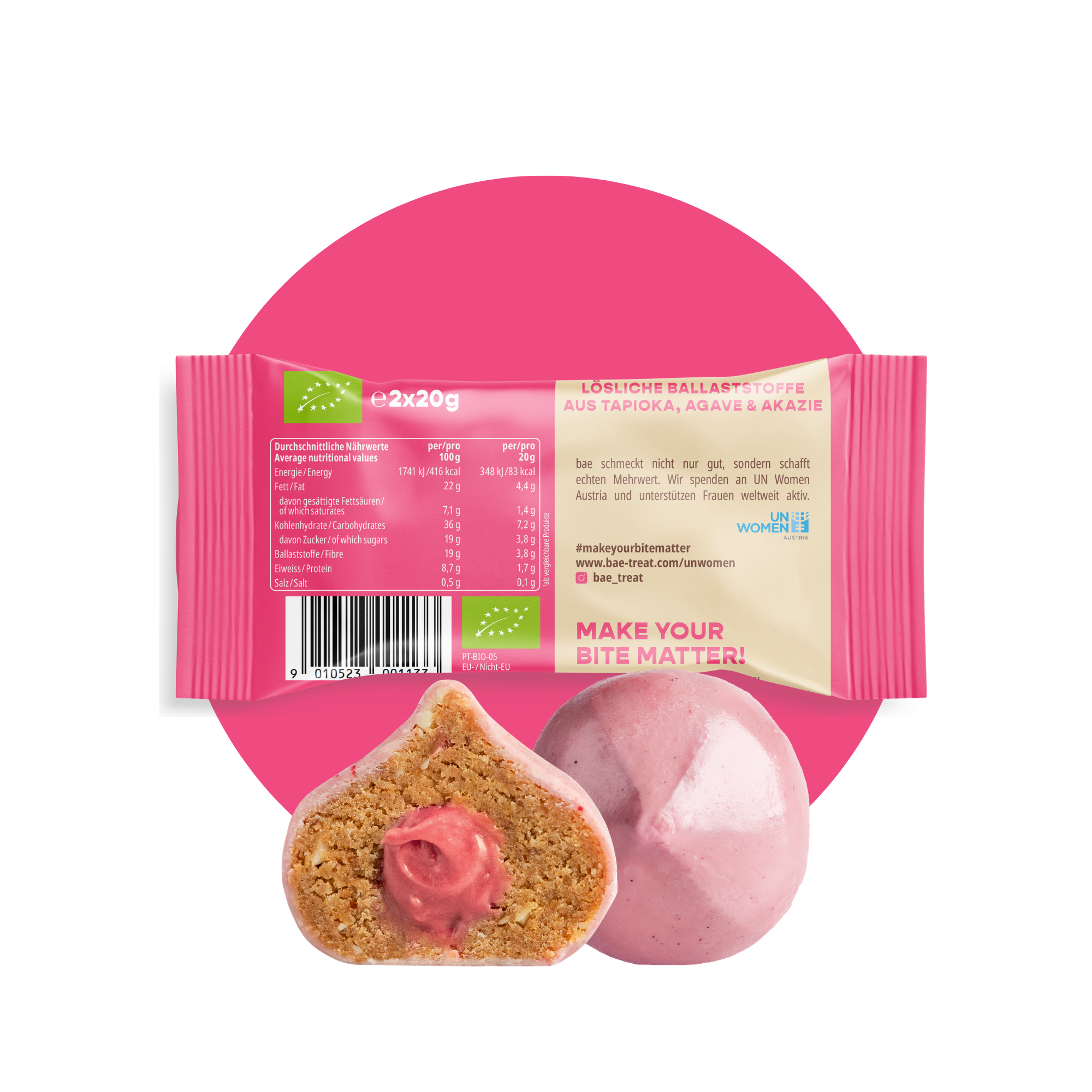 12er Box Bio-Bites Strawberry Cream