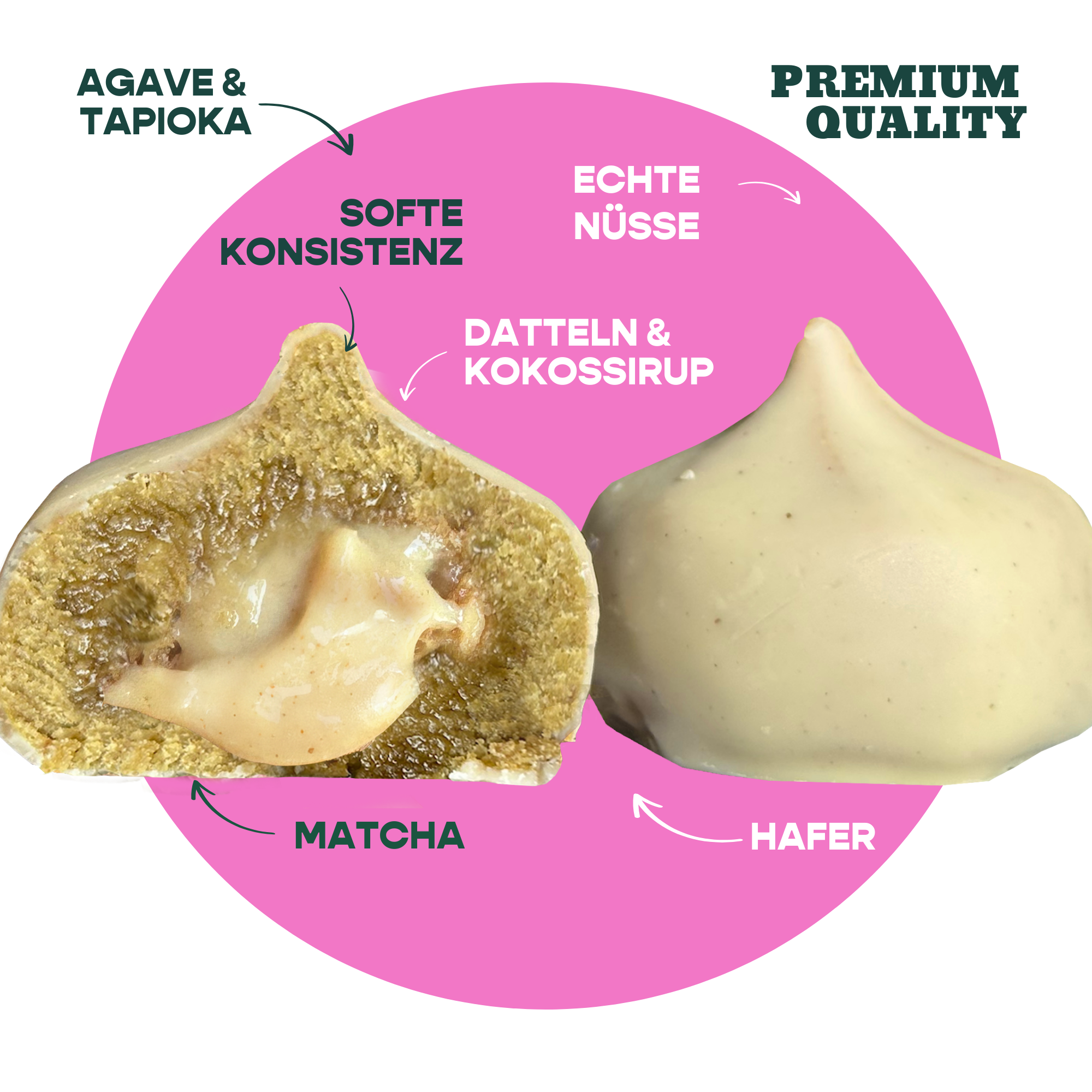 12er Box Bites Vanilla Matcha