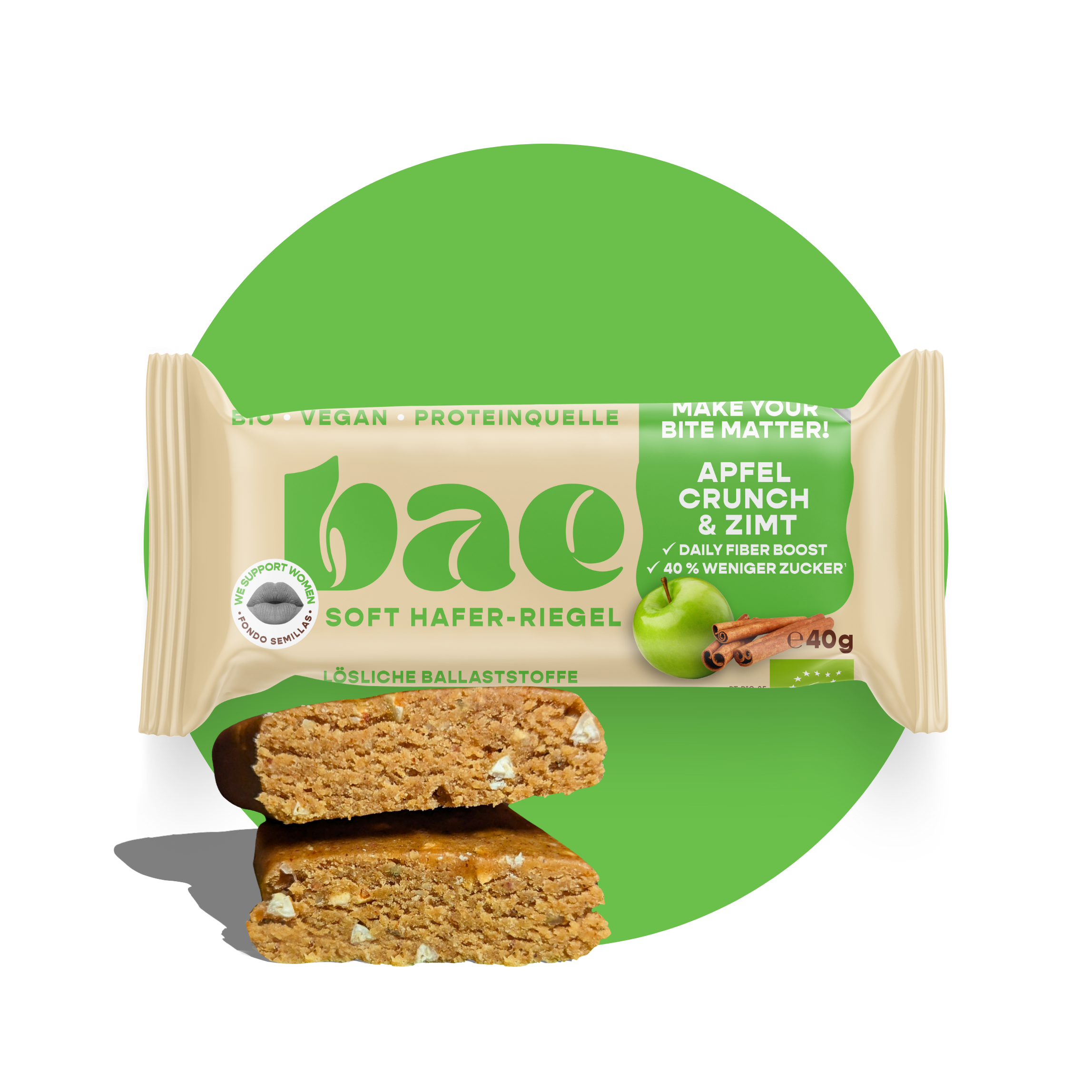 12er Box Bio-Haferriegel Apfel Crunch & Zimt
