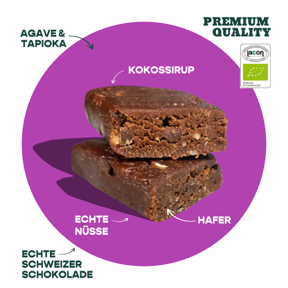 12-pack organic oat bars brownie and hazelnut