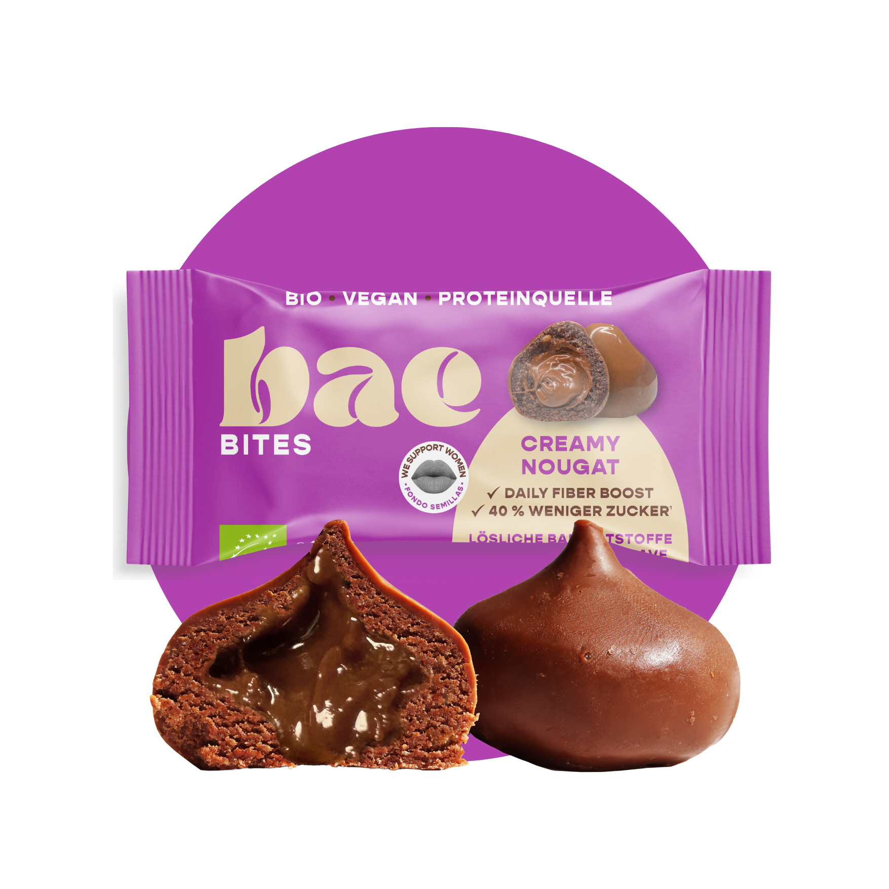 12-pack organic bites creamy nougat
