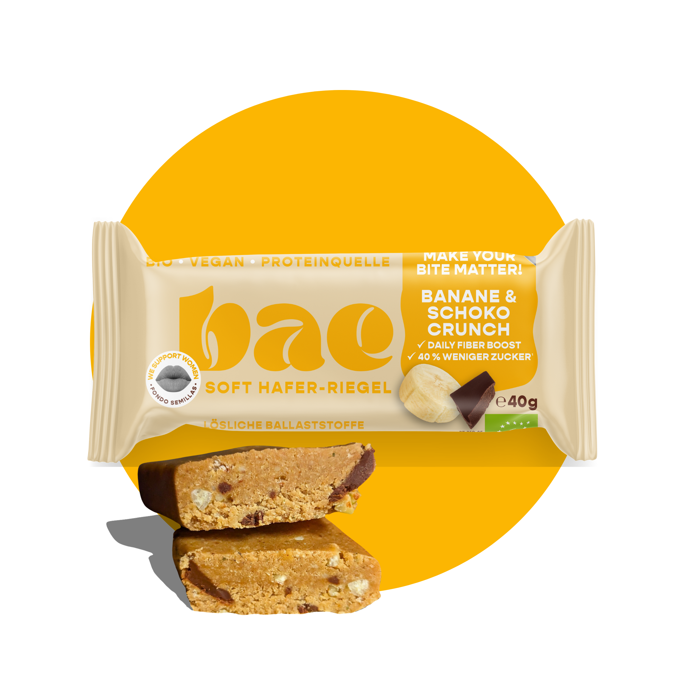 12er Box Bio-Haferriegel Banane & Schoko Crunch
