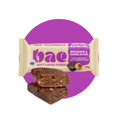 12er Box Haferriegel Brownie & Haselnuss