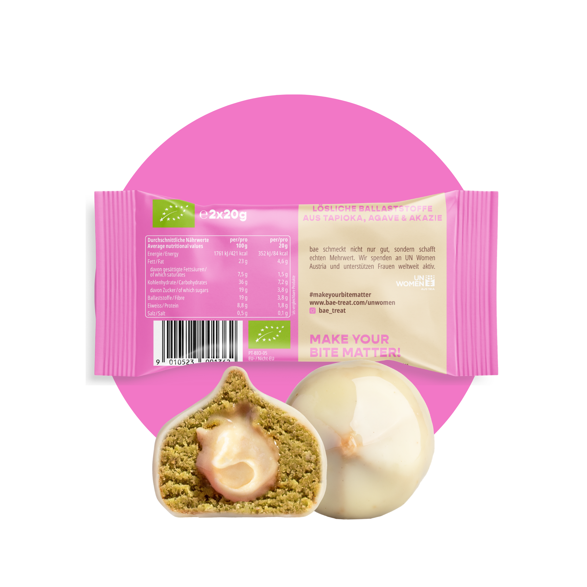 12er Box Bio-Bites Vanilla Matcha