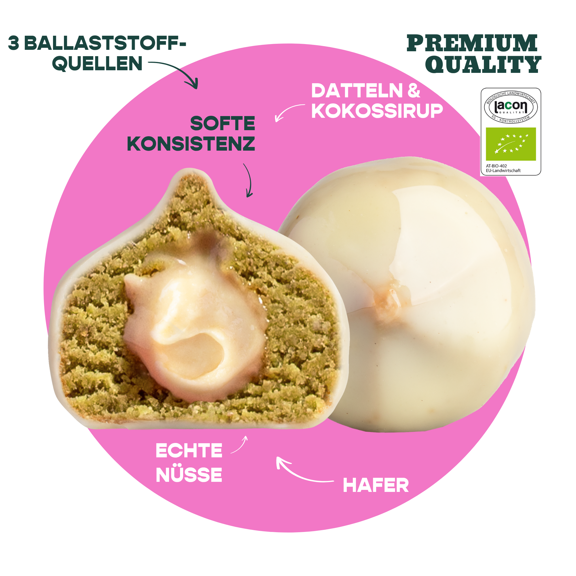 12er Box Bio-Bites Vanilla Matcha