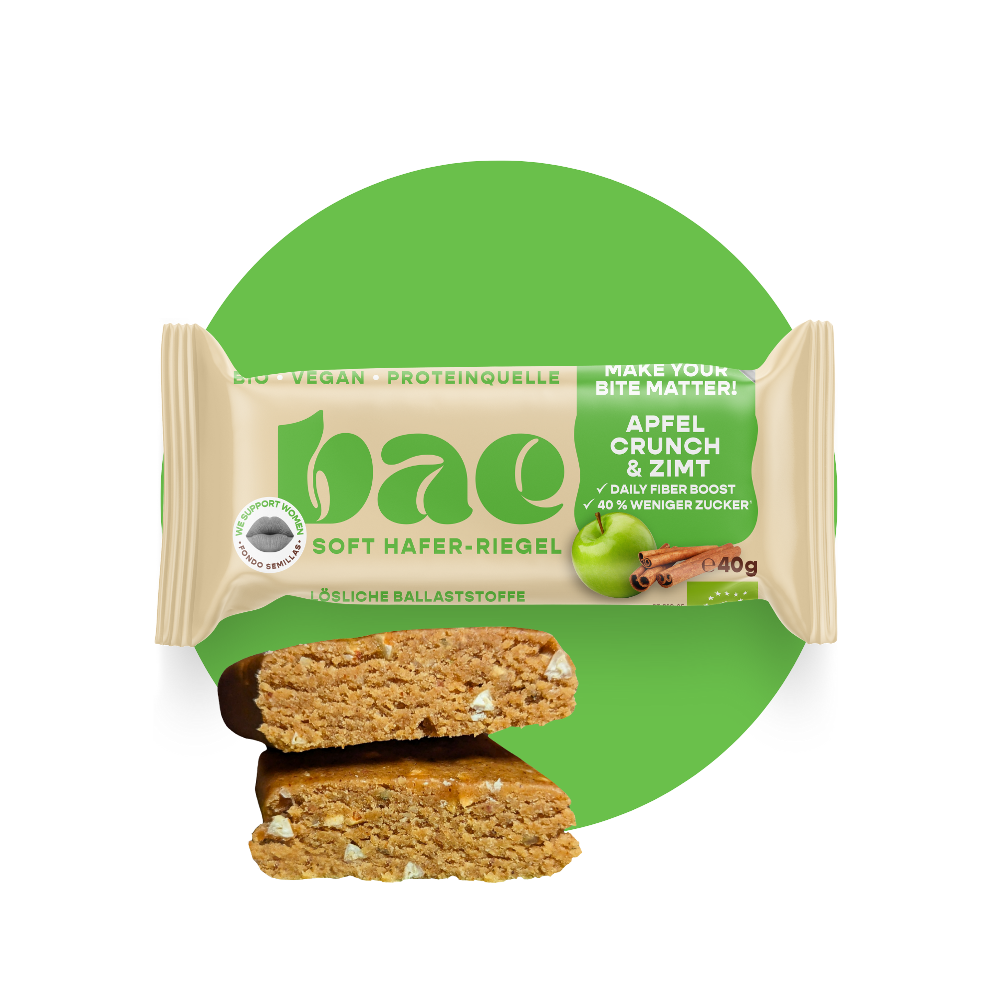 12er Box Bio-Haferriegel Apfel Crunch & Zimt