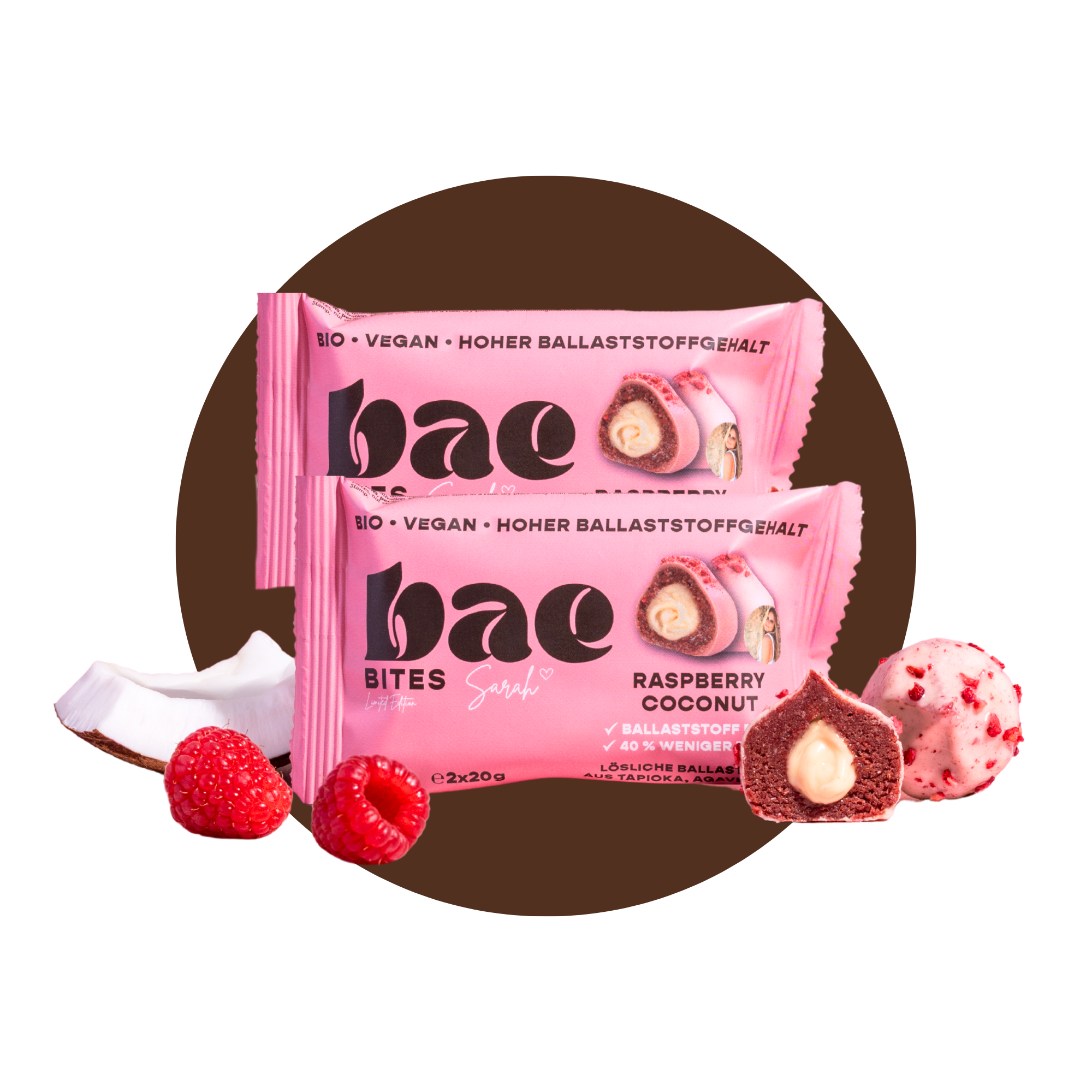 24er Bundle Bio-Bites Raspberry Coconut x Sarah Franssen