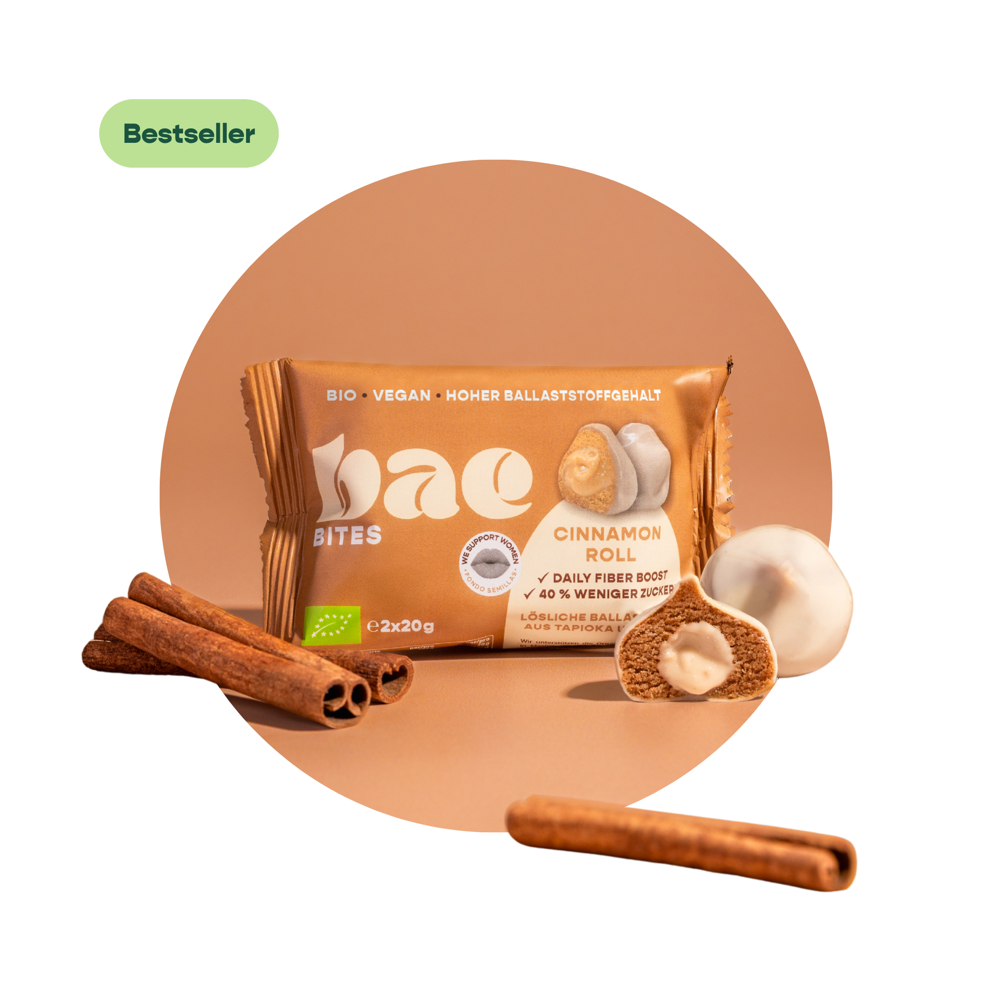 12er Box Bio-Bites Cinnamon Roll