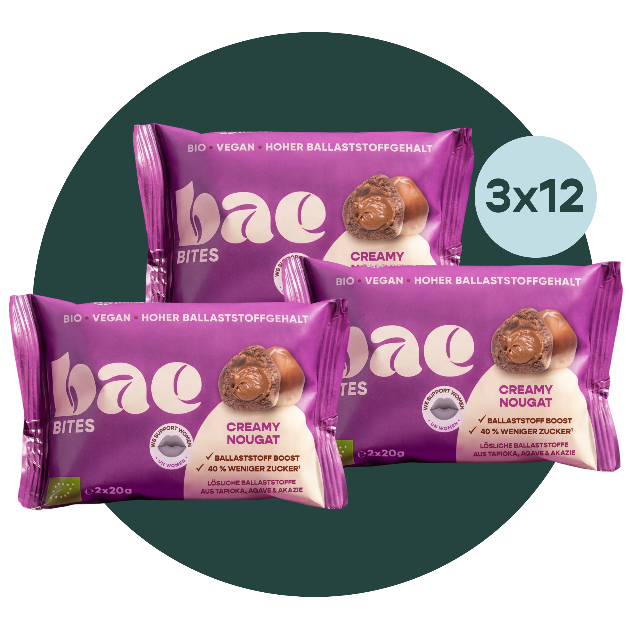 12-pack bites Creamy Nougat